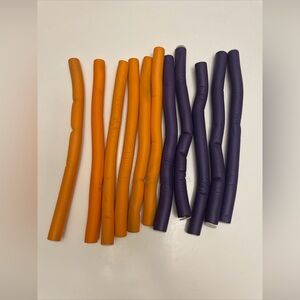 Multi-colored Various Sizes Bendy Twist Foam Hair Rollers  Set Of 11. B5